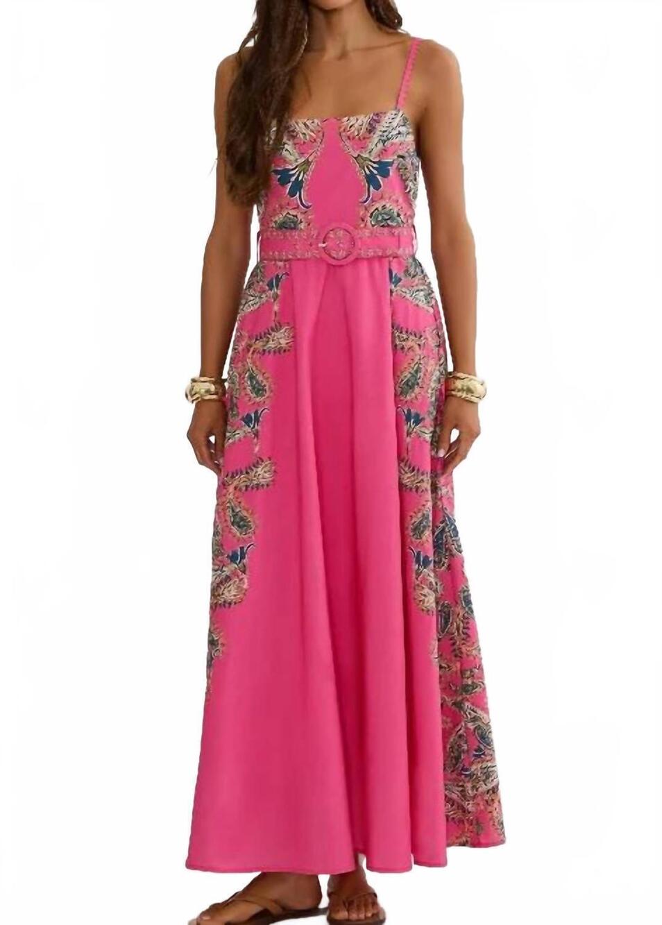 NEW BEACH RIOT rianne maxi dress in capri soleil paisley
